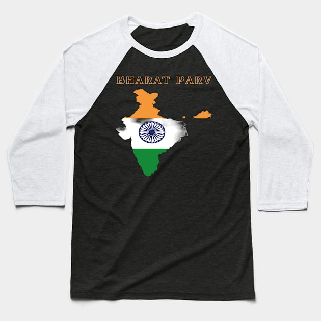 Bharat Parv - India Baseball T-Shirt by Bharat Parv